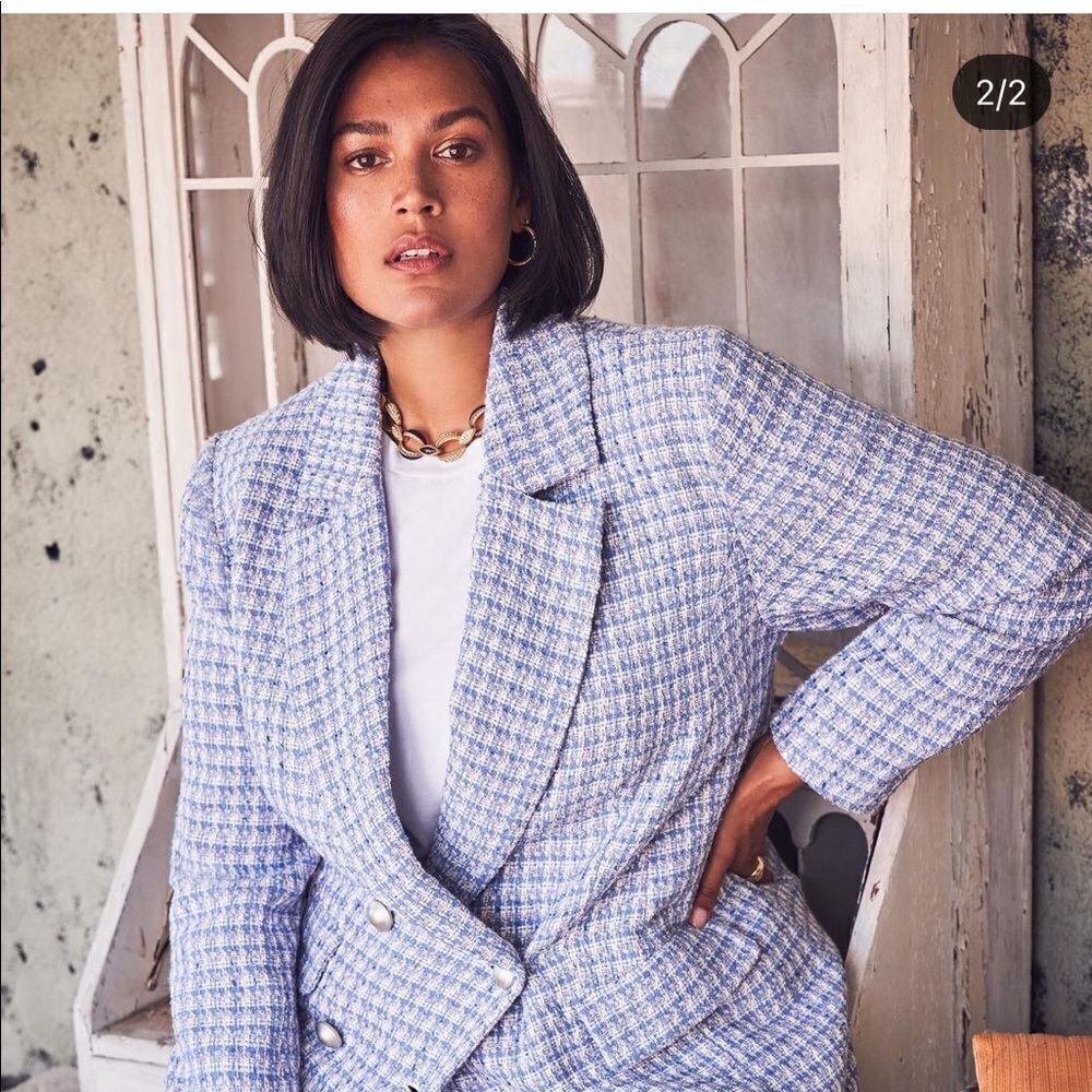 Eloquii Tweed Blazer - Picture 1 of 8